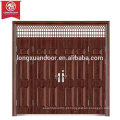 Porta de Bronze Luxo de Qualidade, Design de Painel Porta de Cobre Vermelho de Entrada Swing